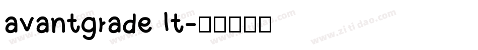 avantgrade lt字体转换